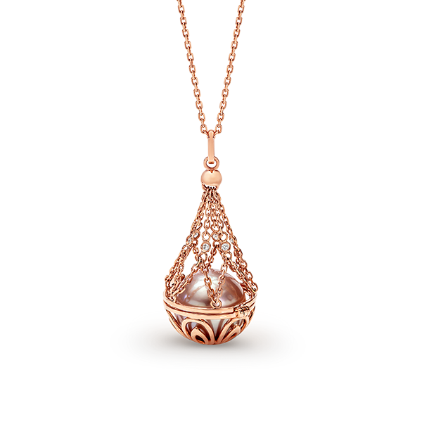 Sterling Silver Rose Gold Plated Edison Pink Adjustable Basket