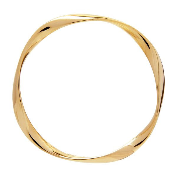 NAJO Large Yellow Gold Garden of Eden 68mm Bangle