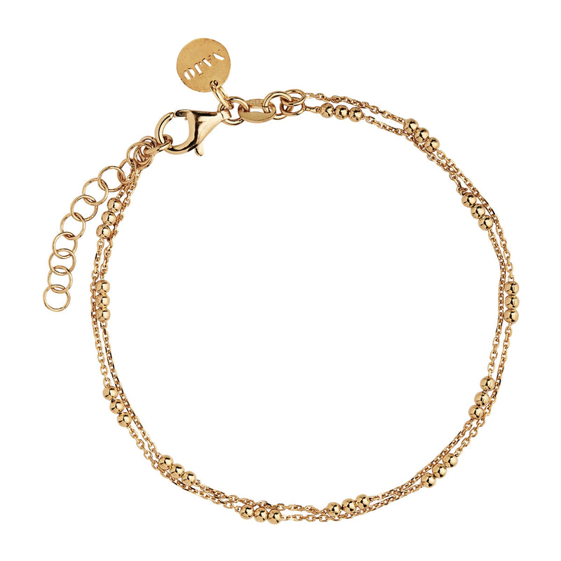 NAJO Halcyon Yellow Gold Bracelet (18.5cm+ext)