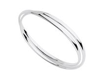 Najo Duet Silver Bangle (65cm)