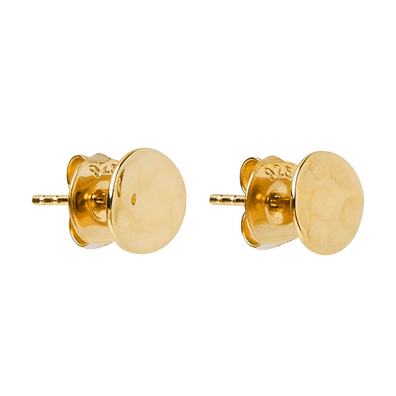 NAJO Double Beat Yellow Gold Stud Earring