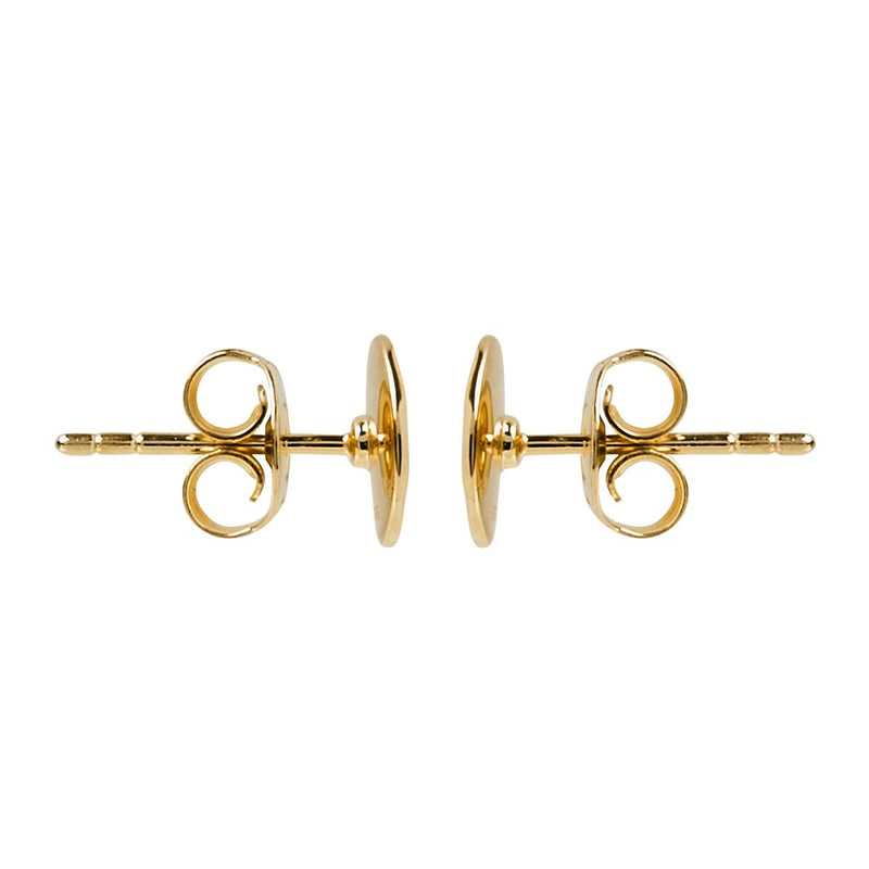 NAJO Double Beat Yellow Gold Stud Earring