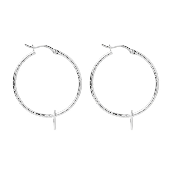 Najo Loop style earrings with disc