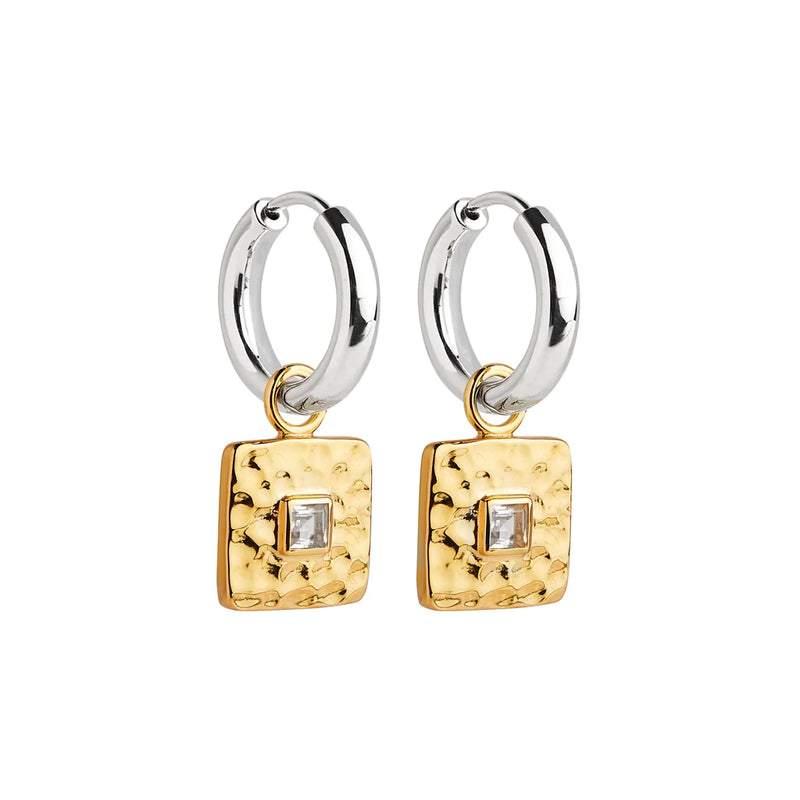 NAJO Tribute Silver & Yellow Gold Earring