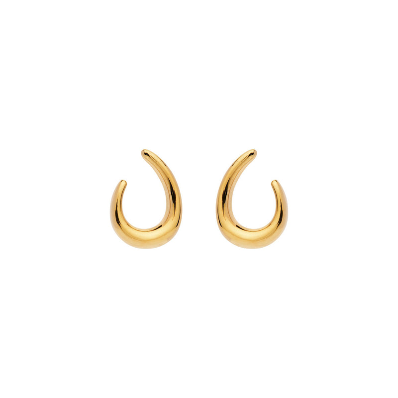 NAJO Baby Curl Yellow Gold Stud Earring