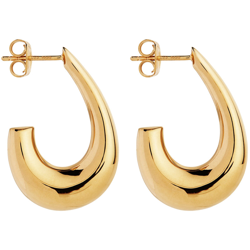 NAJO Sweep Yellow Gold Stud Earring