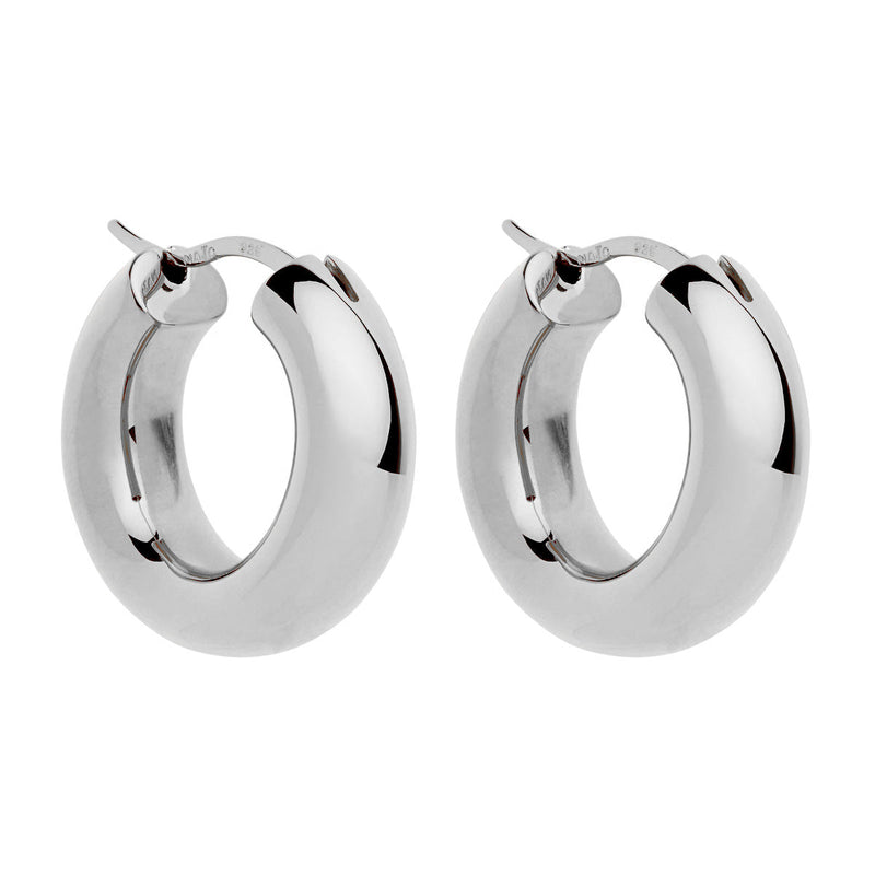 NAJO Cocoon Silver Hoop Earring