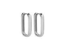 Najo Elemental Silver hoop Earrings