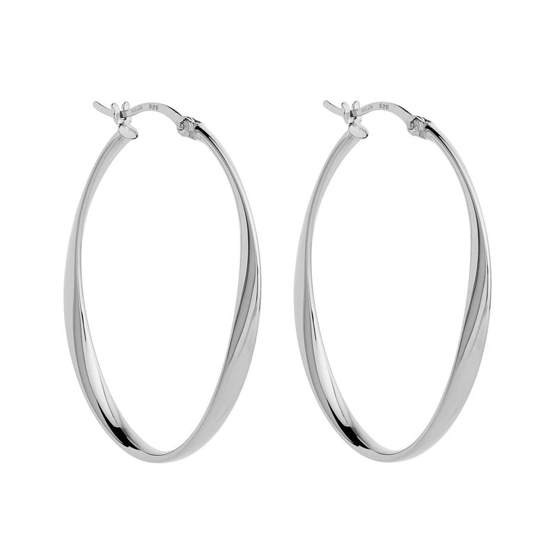 NAJO Cinta Large Silver Hoop Earring