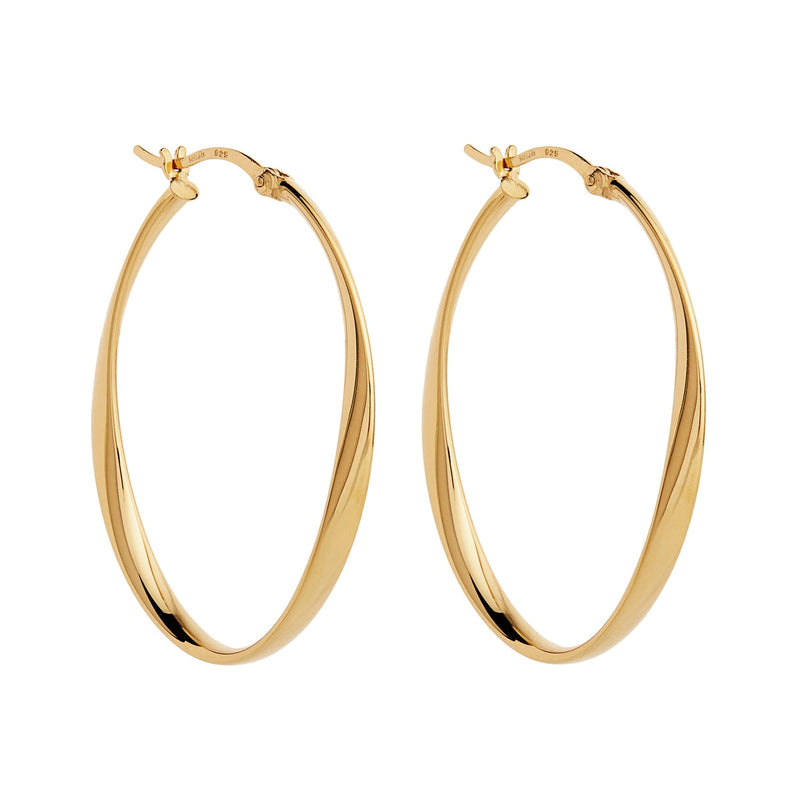 NAJO Cinta Large Yellow Gold Hoop Earring