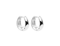 Najo Silver huggie loop earrings
