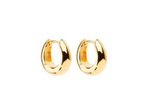 Najo Gold plated huggie earring