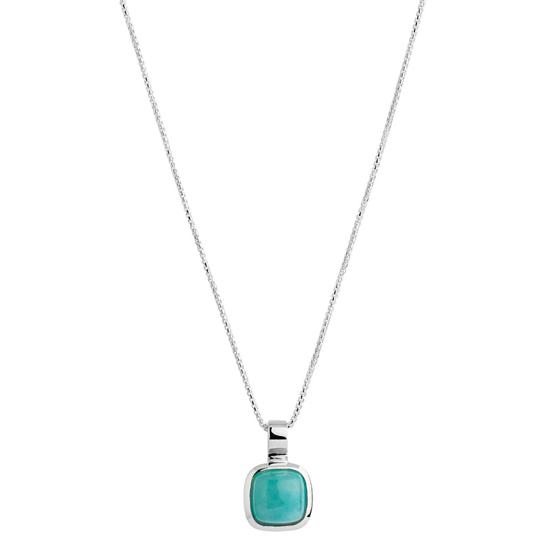 NAJO Aura Silver Amazonite Necklace (45cm+ext)