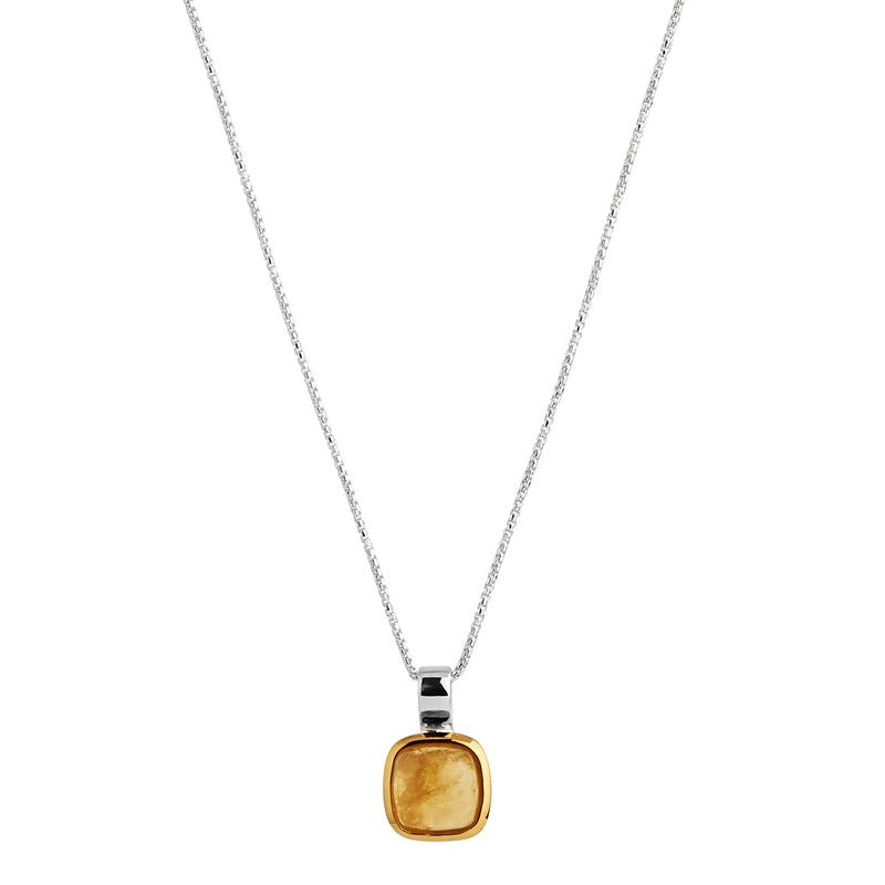 NAJO Aura Two-Tone Citrine Necklace (45cm+ext)