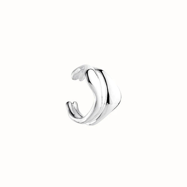 NAJO Dune Small Silver Ear Cuff