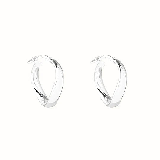 NAJO Eddy Hoop Silver Earrings