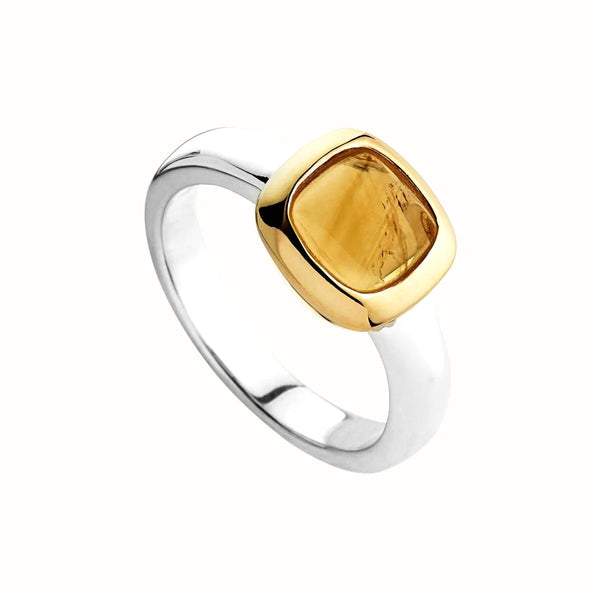 NAJO Aura Two-tone Citrine Ring