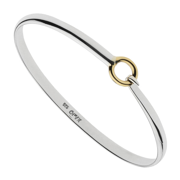 NAJO Oh Honey Yellow Gold and Silver Bangle 