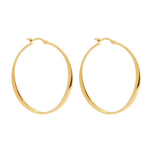 NAJO Vespa Yellow Gold Hoop Earring