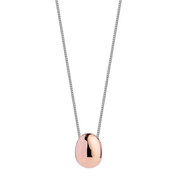 NAJO Hatchling Silver & Rose Gold Necklace (55cm+ext)