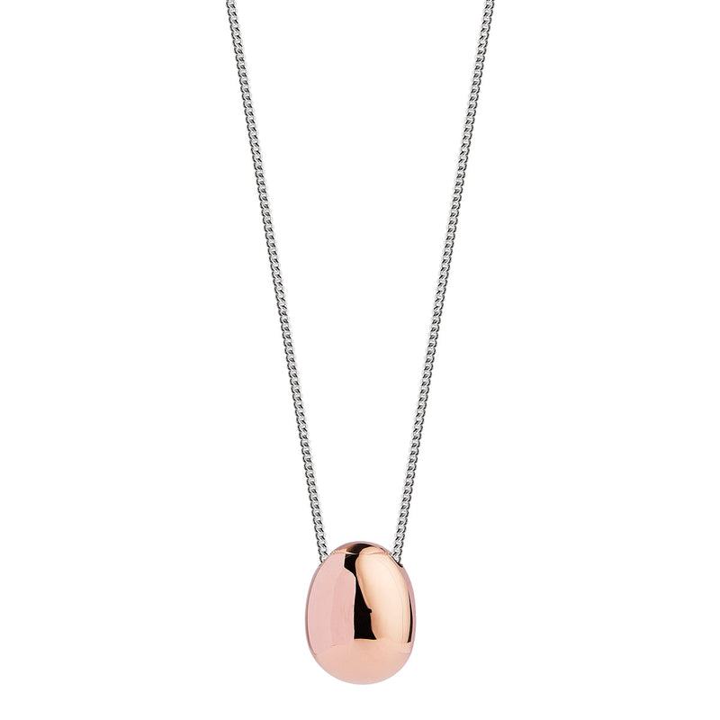 NAJO Hatchling Silver & Rose Gold Necklace (55cm+ext)