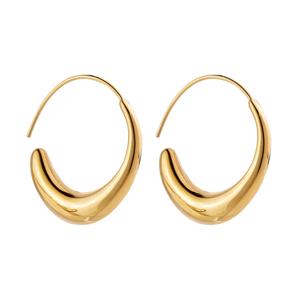 NAJO Flow Yellow Gold Earring