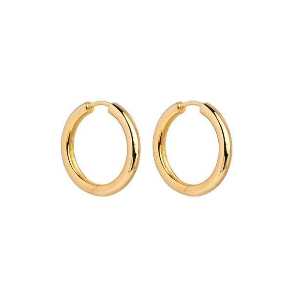 NAJO Subtle Yellow Gold Huggie Earring