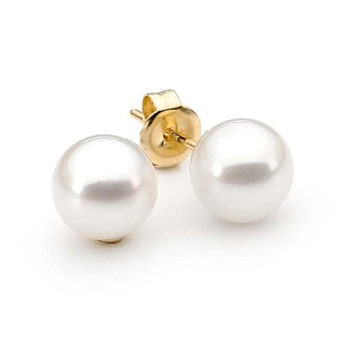 5mm Akoya Pearl Stud Earrings 18ct Yellow Gold