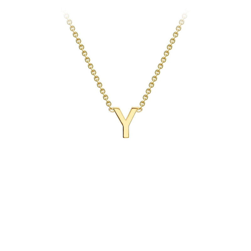 9ct Yellow Gold 'Y' Initial Adjustable Letter Necklace 38/43cm