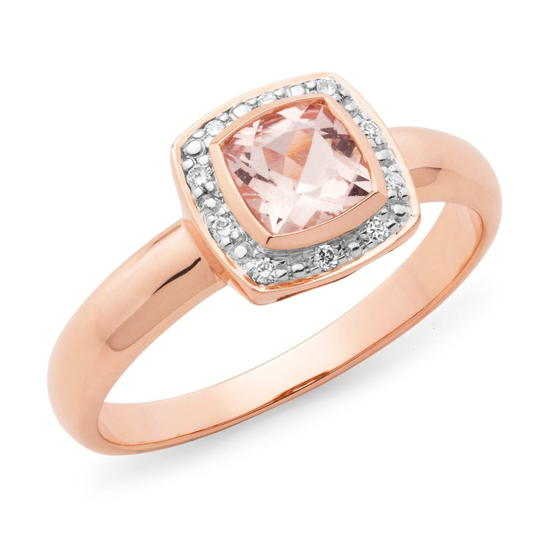 Cushion cut online morganite