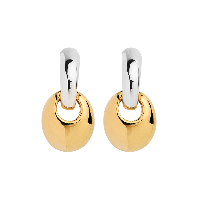 NAJO Pebble Drop Two-Tone Stud Earring