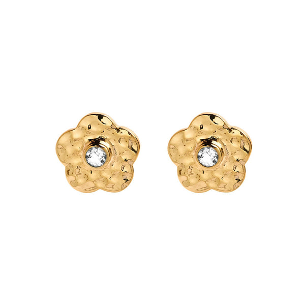 NAJO Forget-Me-Not Yellow Gold Stud Earring
