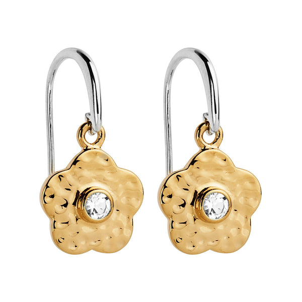 NAJO Forget-Me-Not Yellow Gold Drop Earring