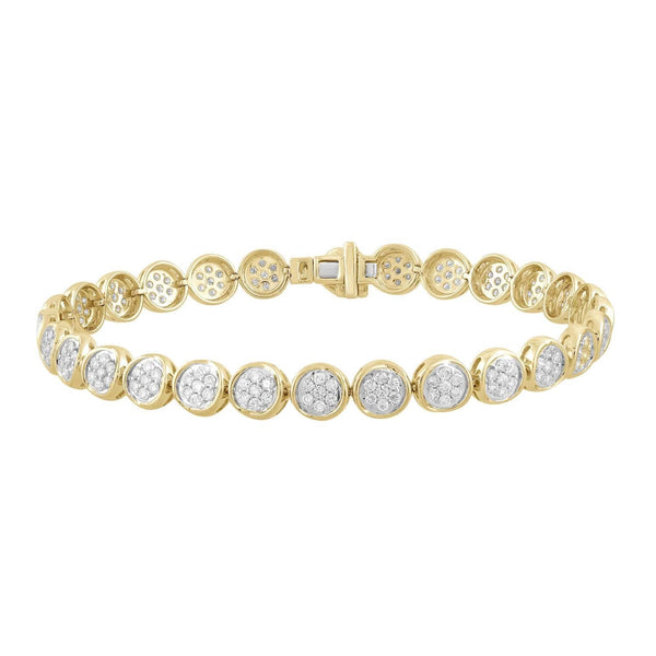 Bracelet with 2ct Diamonds in 9K Yellow Gold