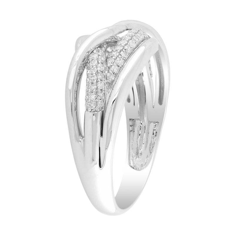 Ring with 0.33ct Diamonds in 9K White Gold