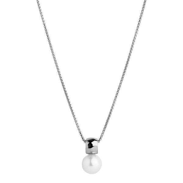 NAJO Idyll Silver Pearl Necklace (45cm+ext)