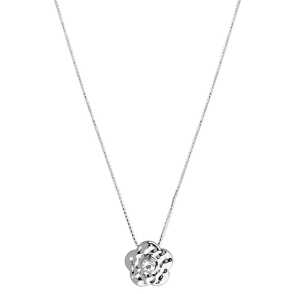 NAJO Forget-Me-Not Silver Pendant Necklace (45cm+ext)