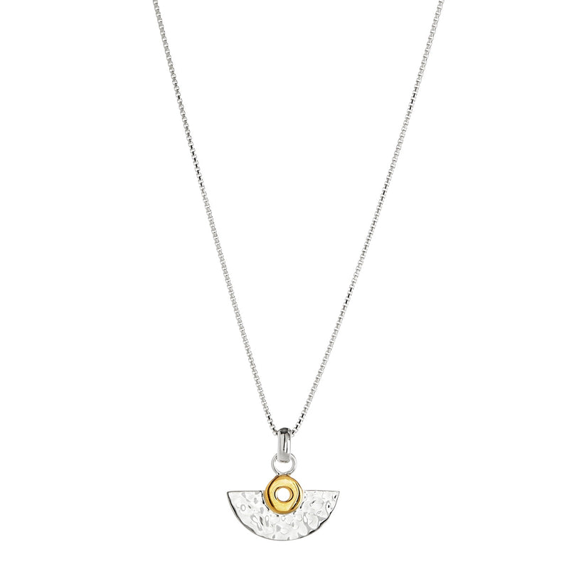 NAJO Two-Tone Fan Necklace